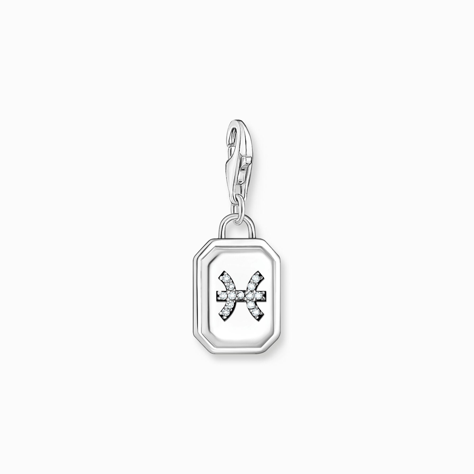 Silver charm pendant zodiac sign Pisces with zirconia from the Charm Club collection in the THOMAS SABO online store